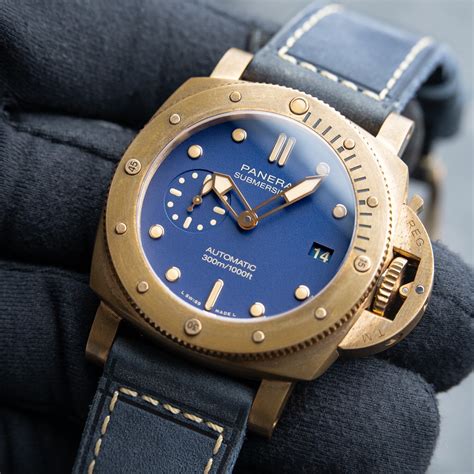 panerai bronzo blue abisso|Panerai bronze case.